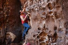 Bouldering in Hueco Tanks on 11/23/2018 with Blue Lizard Climbing and Yoga

Filename: SRM_20181123_1122220.jpg
Aperture: f/4.0
Shutter Speed: 1/80
Body: Canon EOS-1D Mark II
Lens: Canon EF 50mm f/1.8 II