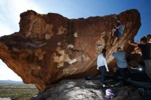 Bouldering in Hueco Tanks on 11/23/2018 with Blue Lizard Climbing and Yoga

Filename: SRM_20181123_1235050.jpg
Aperture: f/5.6
Shutter Speed: 1/250
Body: Canon EOS-1D Mark II
Lens: Canon EF 16-35mm f/2.8 L