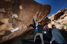 Bouldering in Hueco Tanks on 11/23/2018 with Blue Lizard Climbing and Yoga

Filename: SRM_20181123_1238570.jpg
Aperture: f/5.6
Shutter Speed: 1/250
Body: Canon EOS-1D Mark II
Lens: Canon EF 16-35mm f/2.8 L