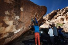 Bouldering in Hueco Tanks on 11/23/2018 with Blue Lizard Climbing and Yoga

Filename: SRM_20181123_1241140.jpg
Aperture: f/5.6
Shutter Speed: 1/250
Body: Canon EOS-1D Mark II
Lens: Canon EF 16-35mm f/2.8 L