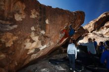 Bouldering in Hueco Tanks on 11/23/2018 with Blue Lizard Climbing and Yoga

Filename: SRM_20181123_1241490.jpg
Aperture: f/5.6
Shutter Speed: 1/250
Body: Canon EOS-1D Mark II
Lens: Canon EF 16-35mm f/2.8 L