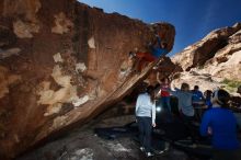 Bouldering in Hueco Tanks on 11/23/2018 with Blue Lizard Climbing and Yoga

Filename: SRM_20181123_1241580.jpg
Aperture: f/5.6
Shutter Speed: 1/250
Body: Canon EOS-1D Mark II
Lens: Canon EF 16-35mm f/2.8 L