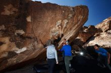 Bouldering in Hueco Tanks on 11/23/2018 with Blue Lizard Climbing and Yoga

Filename: SRM_20181123_1246050.jpg
Aperture: f/5.6
Shutter Speed: 1/250
Body: Canon EOS-1D Mark II
Lens: Canon EF 16-35mm f/2.8 L