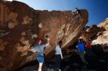 Bouldering in Hueco Tanks on 11/23/2018 with Blue Lizard Climbing and Yoga

Filename: SRM_20181123_1246440.jpg
Aperture: f/5.6
Shutter Speed: 1/250
Body: Canon EOS-1D Mark II
Lens: Canon EF 16-35mm f/2.8 L