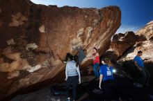 Bouldering in Hueco Tanks on 11/23/2018 with Blue Lizard Climbing and Yoga

Filename: SRM_20181123_1248450.jpg
Aperture: f/5.6
Shutter Speed: 1/250
Body: Canon EOS-1D Mark II
Lens: Canon EF 16-35mm f/2.8 L