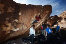 Bouldering in Hueco Tanks on 11/23/2018 with Blue Lizard Climbing and Yoga

Filename: SRM_20181123_1251400.jpg
Aperture: f/5.6
Shutter Speed: 1/250
Body: Canon EOS-1D Mark II
Lens: Canon EF 16-35mm f/2.8 L