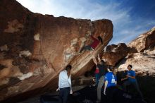 Bouldering in Hueco Tanks on 11/23/2018 with Blue Lizard Climbing and Yoga

Filename: SRM_20181123_1251570.jpg
Aperture: f/5.6
Shutter Speed: 1/250
Body: Canon EOS-1D Mark II
Lens: Canon EF 16-35mm f/2.8 L