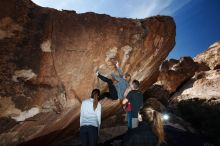 Bouldering in Hueco Tanks on 11/23/2018 with Blue Lizard Climbing and Yoga

Filename: SRM_20181123_1256200.jpg
Aperture: f/5.6
Shutter Speed: 1/250
Body: Canon EOS-1D Mark II
Lens: Canon EF 16-35mm f/2.8 L