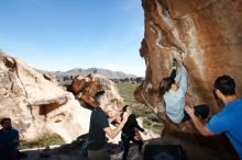 Bouldering in Hueco Tanks on 11/23/2018 with Blue Lizard Climbing and Yoga

Filename: SRM_20181123_1257250.jpg
Aperture: f/5.6
Shutter Speed: 1/250
Body: Canon EOS-1D Mark II
Lens: Canon EF 16-35mm f/2.8 L