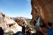 Bouldering in Hueco Tanks on 11/23/2018 with Blue Lizard Climbing and Yoga

Filename: SRM_20181123_1257330.jpg
Aperture: f/5.6
Shutter Speed: 1/250
Body: Canon EOS-1D Mark II
Lens: Canon EF 16-35mm f/2.8 L