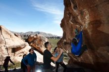 Bouldering in Hueco Tanks on 11/23/2018 with Blue Lizard Climbing and Yoga

Filename: SRM_20181123_1300260.jpg
Aperture: f/5.6
Shutter Speed: 1/250
Body: Canon EOS-1D Mark II
Lens: Canon EF 16-35mm f/2.8 L