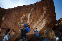Bouldering in Hueco Tanks on 11/23/2018 with Blue Lizard Climbing and Yoga

Filename: SRM_20181123_1300590.jpg
Aperture: f/5.6
Shutter Speed: 1/250
Body: Canon EOS-1D Mark II
Lens: Canon EF 16-35mm f/2.8 L