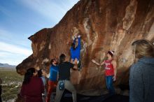 Bouldering in Hueco Tanks on 11/23/2018 with Blue Lizard Climbing and Yoga

Filename: SRM_20181123_1302040.jpg
Aperture: f/5.6
Shutter Speed: 1/250
Body: Canon EOS-1D Mark II
Lens: Canon EF 16-35mm f/2.8 L