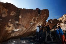 Bouldering in Hueco Tanks on 11/23/2018 with Blue Lizard Climbing and Yoga

Filename: SRM_20181123_1306050.jpg
Aperture: f/5.6
Shutter Speed: 1/250
Body: Canon EOS-1D Mark II
Lens: Canon EF 16-35mm f/2.8 L