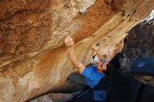 Bouldering in Hueco Tanks on 11/23/2018 with Blue Lizard Climbing and Yoga

Filename: SRM_20181123_1315440.jpg
Aperture: f/5.6
Shutter Speed: 1/400
Body: Canon EOS-1D Mark II
Lens: Canon EF 16-35mm f/2.8 L