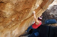 Bouldering in Hueco Tanks on 11/23/2018 with Blue Lizard Climbing and Yoga

Filename: SRM_20181123_1318120.jpg
Aperture: f/5.6
Shutter Speed: 1/250
Body: Canon EOS-1D Mark II
Lens: Canon EF 16-35mm f/2.8 L