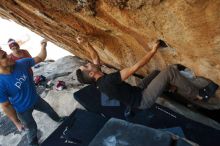 Bouldering in Hueco Tanks on 11/23/2018 with Blue Lizard Climbing and Yoga

Filename: SRM_20181123_1331050.jpg
Aperture: f/5.6
Shutter Speed: 1/500
Body: Canon EOS-1D Mark II
Lens: Canon EF 16-35mm f/2.8 L