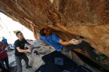 Bouldering in Hueco Tanks on 11/23/2018 with Blue Lizard Climbing and Yoga

Filename: SRM_20181123_1332050.jpg
Aperture: f/5.6
Shutter Speed: 1/640
Body: Canon EOS-1D Mark II
Lens: Canon EF 16-35mm f/2.8 L