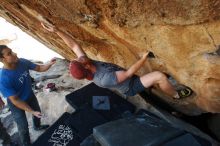 Bouldering in Hueco Tanks on 11/23/2018 with Blue Lizard Climbing and Yoga

Filename: SRM_20181123_1333251.jpg
Aperture: f/5.6
Shutter Speed: 1/400
Body: Canon EOS-1D Mark II
Lens: Canon EF 16-35mm f/2.8 L