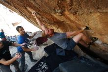 Bouldering in Hueco Tanks on 11/23/2018 with Blue Lizard Climbing and Yoga

Filename: SRM_20181123_1333320.jpg
Aperture: f/5.6
Shutter Speed: 1/500
Body: Canon EOS-1D Mark II
Lens: Canon EF 16-35mm f/2.8 L