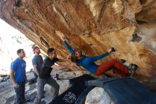 Bouldering in Hueco Tanks on 11/23/2018 with Blue Lizard Climbing and Yoga

Filename: SRM_20181123_1337000.jpg
Aperture: f/5.6
Shutter Speed: 1/400
Body: Canon EOS-1D Mark II
Lens: Canon EF 16-35mm f/2.8 L