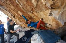 Bouldering in Hueco Tanks on 11/23/2018 with Blue Lizard Climbing and Yoga

Filename: SRM_20181123_1337090.jpg
Aperture: f/5.6
Shutter Speed: 1/320
Body: Canon EOS-1D Mark II
Lens: Canon EF 16-35mm f/2.8 L