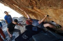 Bouldering in Hueco Tanks on 11/23/2018 with Blue Lizard Climbing and Yoga

Filename: SRM_20181123_1338370.jpg
Aperture: f/5.6
Shutter Speed: 1/400
Body: Canon EOS-1D Mark II
Lens: Canon EF 16-35mm f/2.8 L