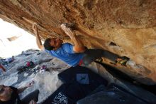 Bouldering in Hueco Tanks on 11/23/2018 with Blue Lizard Climbing and Yoga

Filename: SRM_20181123_1343550.jpg
Aperture: f/5.6
Shutter Speed: 1/400
Body: Canon EOS-1D Mark II
Lens: Canon EF 16-35mm f/2.8 L