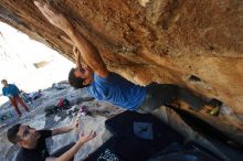 Bouldering in Hueco Tanks on 11/23/2018 with Blue Lizard Climbing and Yoga

Filename: SRM_20181123_1343560.jpg
Aperture: f/5.6
Shutter Speed: 1/400
Body: Canon EOS-1D Mark II
Lens: Canon EF 16-35mm f/2.8 L