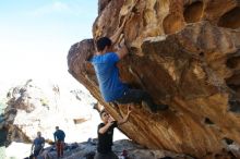 Bouldering in Hueco Tanks on 11/23/2018 with Blue Lizard Climbing and Yoga

Filename: SRM_20181123_1344170.jpg
Aperture: f/5.6
Shutter Speed: 1/640
Body: Canon EOS-1D Mark II
Lens: Canon EF 16-35mm f/2.8 L