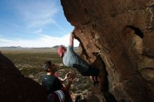 Bouldering in Hueco Tanks on 11/23/2018 with Blue Lizard Climbing and Yoga

Filename: SRM_20181123_1407510.jpg
Aperture: f/8.0
Shutter Speed: 1/250
Body: Canon EOS-1D Mark II
Lens: Canon EF 16-35mm f/2.8 L