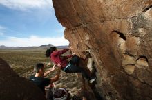 Bouldering in Hueco Tanks on 11/23/2018 with Blue Lizard Climbing and Yoga

Filename: SRM_20181123_1413340.jpg
Aperture: f/8.0
Shutter Speed: 1/250
Body: Canon EOS-1D Mark II
Lens: Canon EF 16-35mm f/2.8 L