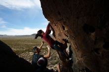 Bouldering in Hueco Tanks on 11/23/2018 with Blue Lizard Climbing and Yoga

Filename: SRM_20181123_1413390.jpg
Aperture: f/8.0
Shutter Speed: 1/250
Body: Canon EOS-1D Mark II
Lens: Canon EF 16-35mm f/2.8 L