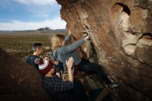 Bouldering in Hueco Tanks on 11/23/2018 with Blue Lizard Climbing and Yoga

Filename: SRM_20181123_1417350.jpg
Aperture: f/8.0
Shutter Speed: 1/250
Body: Canon EOS-1D Mark II
Lens: Canon EF 16-35mm f/2.8 L