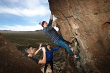 Bouldering in Hueco Tanks on 11/23/2018 with Blue Lizard Climbing and Yoga

Filename: SRM_20181123_1419280.jpg
Aperture: f/5.6
Shutter Speed: 1/250
Body: Canon EOS-1D Mark II
Lens: Canon EF 16-35mm f/2.8 L