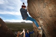 Bouldering in Hueco Tanks on 11/23/2018 with Blue Lizard Climbing and Yoga

Filename: SRM_20181123_1419330.jpg
Aperture: f/5.6
Shutter Speed: 1/250
Body: Canon EOS-1D Mark II
Lens: Canon EF 16-35mm f/2.8 L