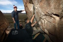 Bouldering in Hueco Tanks on 11/23/2018 with Blue Lizard Climbing and Yoga

Filename: SRM_20181123_1422390.jpg
Aperture: f/5.6
Shutter Speed: 1/250
Body: Canon EOS-1D Mark II
Lens: Canon EF 16-35mm f/2.8 L