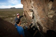 Bouldering in Hueco Tanks on 11/23/2018 with Blue Lizard Climbing and Yoga

Filename: SRM_20181123_1428580.jpg
Aperture: f/5.6
Shutter Speed: 1/250
Body: Canon EOS-1D Mark II
Lens: Canon EF 16-35mm f/2.8 L