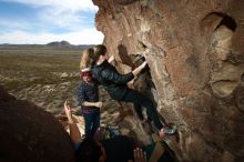 Bouldering in Hueco Tanks on 11/23/2018 with Blue Lizard Climbing and Yoga

Filename: SRM_20181123_1429070.jpg
Aperture: f/5.6
Shutter Speed: 1/250
Body: Canon EOS-1D Mark II
Lens: Canon EF 16-35mm f/2.8 L