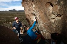 Bouldering in Hueco Tanks on 11/23/2018 with Blue Lizard Climbing and Yoga

Filename: SRM_20181123_1434110.jpg
Aperture: f/5.6
Shutter Speed: 1/250
Body: Canon EOS-1D Mark II
Lens: Canon EF 16-35mm f/2.8 L