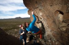 Bouldering in Hueco Tanks on 11/23/2018 with Blue Lizard Climbing and Yoga

Filename: SRM_20181123_1434160.jpg
Aperture: f/5.6
Shutter Speed: 1/250
Body: Canon EOS-1D Mark II
Lens: Canon EF 16-35mm f/2.8 L