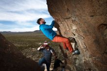 Bouldering in Hueco Tanks on 11/23/2018 with Blue Lizard Climbing and Yoga

Filename: SRM_20181123_1434200.jpg
Aperture: f/5.6
Shutter Speed: 1/250
Body: Canon EOS-1D Mark II
Lens: Canon EF 16-35mm f/2.8 L