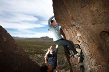 Bouldering in Hueco Tanks on 11/23/2018 with Blue Lizard Climbing and Yoga

Filename: SRM_20181123_1437180.jpg
Aperture: f/5.6
Shutter Speed: 1/250
Body: Canon EOS-1D Mark II
Lens: Canon EF 16-35mm f/2.8 L