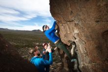 Bouldering in Hueco Tanks on 11/23/2018 with Blue Lizard Climbing and Yoga

Filename: SRM_20181123_1439240.jpg
Aperture: f/5.6
Shutter Speed: 1/250
Body: Canon EOS-1D Mark II
Lens: Canon EF 16-35mm f/2.8 L