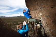 Bouldering in Hueco Tanks on 11/23/2018 with Blue Lizard Climbing and Yoga

Filename: SRM_20181123_1439290.jpg
Aperture: f/5.6
Shutter Speed: 1/250
Body: Canon EOS-1D Mark II
Lens: Canon EF 16-35mm f/2.8 L