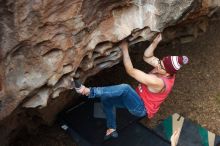 Bouldering in Hueco Tanks on 11/23/2018 with Blue Lizard Climbing and Yoga

Filename: SRM_20181123_1549240.jpg
Aperture: f/3.2
Shutter Speed: 1/250
Body: Canon EOS-1D Mark II
Lens: Canon EF 50mm f/1.8 II