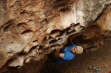 Bouldering in Hueco Tanks on 11/23/2018 with Blue Lizard Climbing and Yoga

Filename: SRM_20181123_1552420.jpg
Aperture: f/3.2
Shutter Speed: 1/250
Body: Canon EOS-1D Mark II
Lens: Canon EF 50mm f/1.8 II