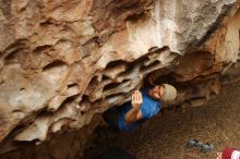 Bouldering in Hueco Tanks on 11/23/2018 with Blue Lizard Climbing and Yoga

Filename: SRM_20181123_1552460.jpg
Aperture: f/3.2
Shutter Speed: 1/250
Body: Canon EOS-1D Mark II
Lens: Canon EF 50mm f/1.8 II