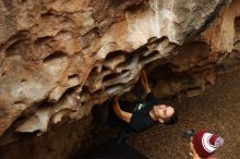 Bouldering in Hueco Tanks on 11/23/2018 with Blue Lizard Climbing and Yoga

Filename: SRM_20181123_1554421.jpg
Aperture: f/3.5
Shutter Speed: 1/250
Body: Canon EOS-1D Mark II
Lens: Canon EF 50mm f/1.8 II