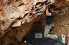 Bouldering in Hueco Tanks on 11/23/2018 with Blue Lizard Climbing and Yoga

Filename: SRM_20181123_1554490.jpg
Aperture: f/2.8
Shutter Speed: 1/250
Body: Canon EOS-1D Mark II
Lens: Canon EF 50mm f/1.8 II